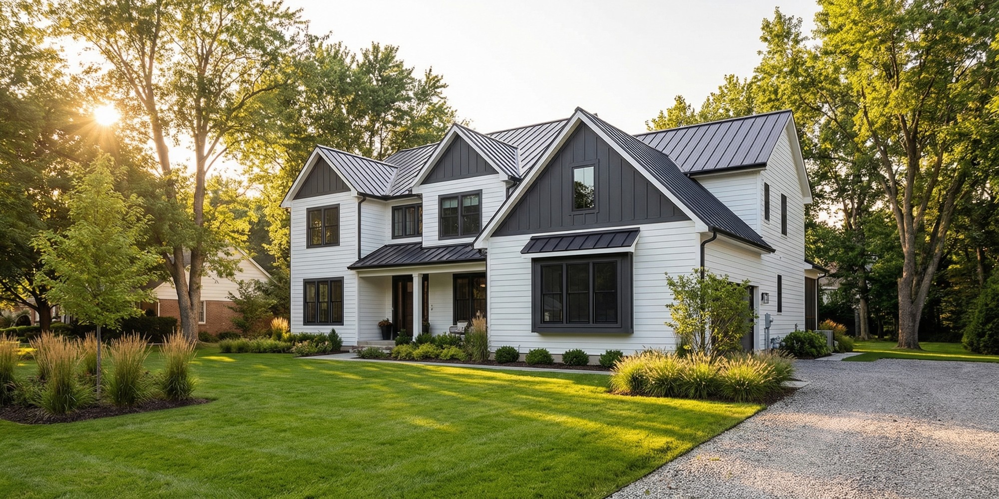 Modern home exterior representing refinancing opportunity